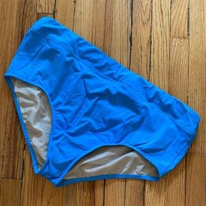 Aqua Blue 22W EUC Lands End Swim Bottoms